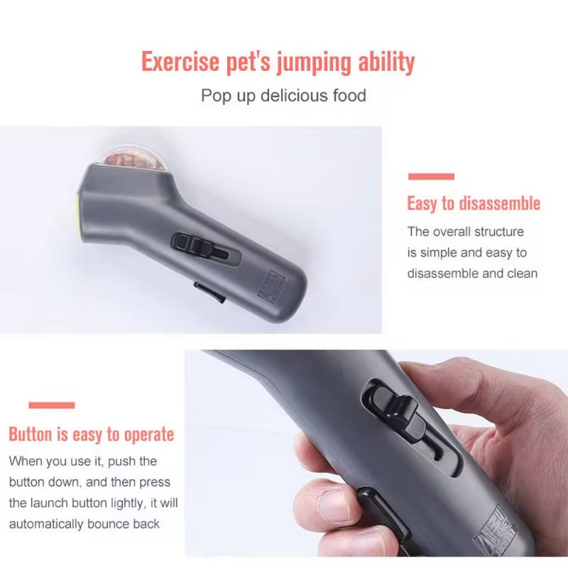 Dog Interactive Training Toy Pet Snack Catapult Launcher 