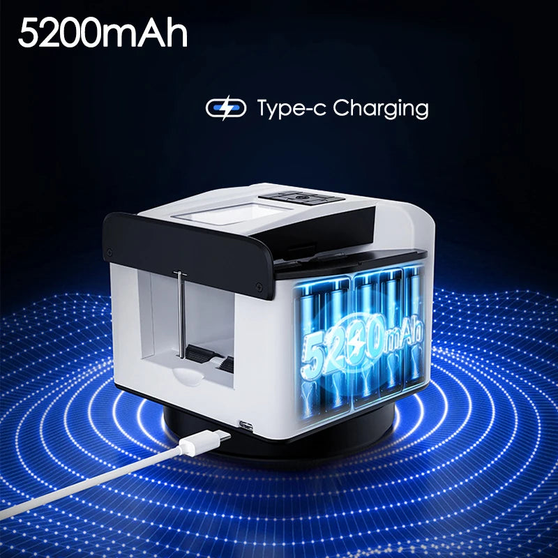 360° Rotating 2-in-1 Automatic Card Shuffler & Dealer ,5200mAh Rechargeable Playing Cards Shuffling Dealing Tool 2 In 1 Poker Machine