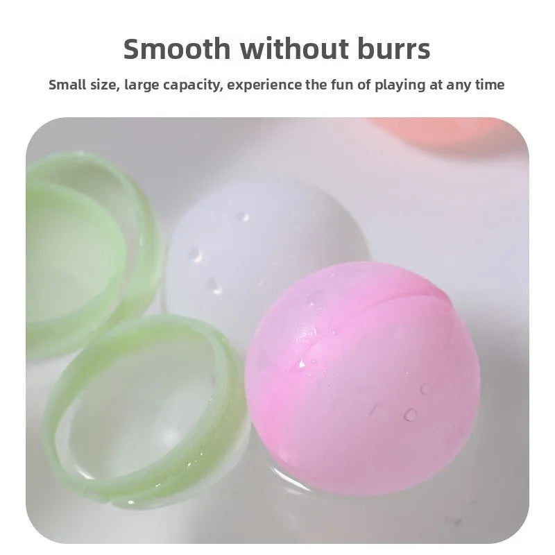 Reusable Water Balloons Quick Fill Self Sealing for Summer Splash Games Durable Pool Party Toys Kids Adults Gift Set 1-20Pcs