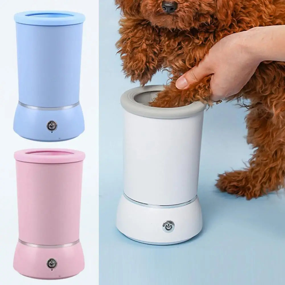 Fully Automatic Smart Pet Foot Washing Cup Low Noise Cleaner Electric Dog Pet Clean Paw Foot 