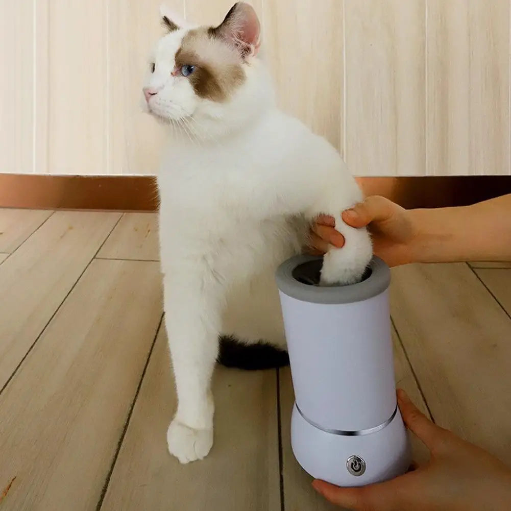 Fully Automatic Smart Pet Foot Washing Cup Low Noise Cleaner Electric Dog Pet Clean Paw Foot 
