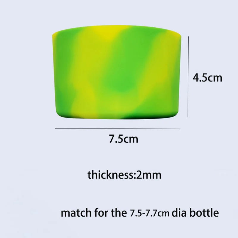 75MM Silicone Boot for 40 30 Oz Quencher Tumbler Ice flow Water Bottle  30/20 Oz Cup Bottom Sleeve Avoid Scratches & Noise