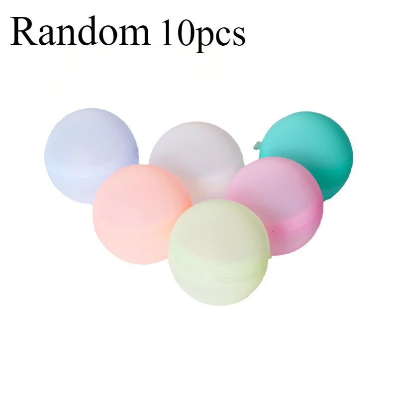 Reusable Water Balloons Quick Fill Self Sealing for Summer Splash Games Durable Pool Party Toys Kids Adults Gift Set 1-20Pcs