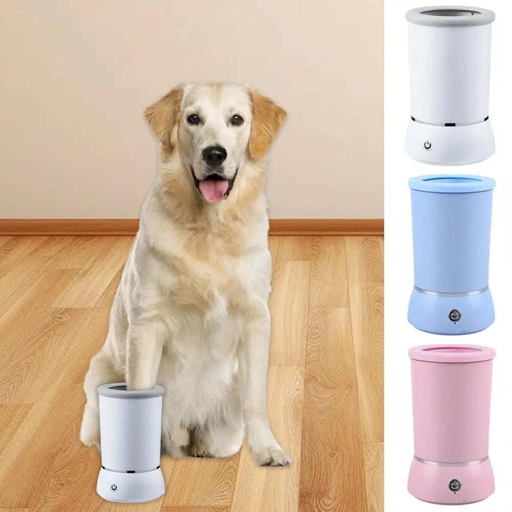 Fully Automatic Smart Pet Foot Washing Cup Low Noise Cleaner Electric Dog Pet Clean Paw Foot 
