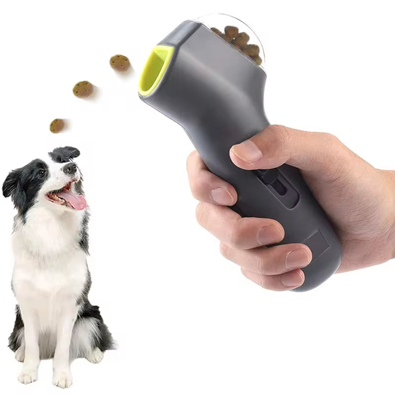 Dog Interactive Training Toy Pet Snack Catapult Launcher 